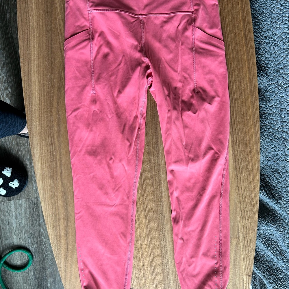 Lululemon salmon pink Leggings